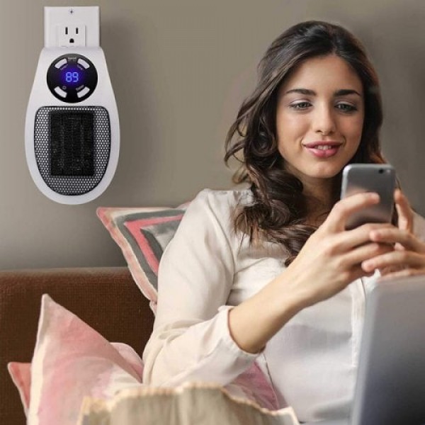         EY - 2028 Wireless Remote Control Portable 500W Straight Plug-in Air Heater
        