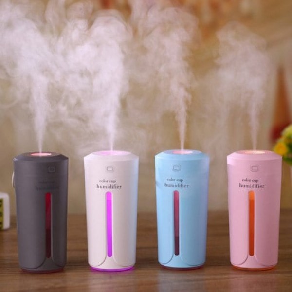         Color Cup Humidifier Mini Simple Car Air Purification Humidifier Silent Atomization Humidification Creative Gift
        